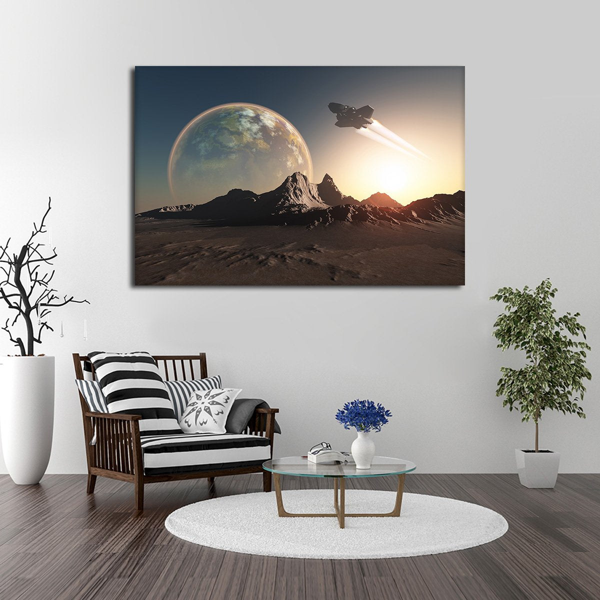 Spacecraft Multi Panel Canvas Wall Art