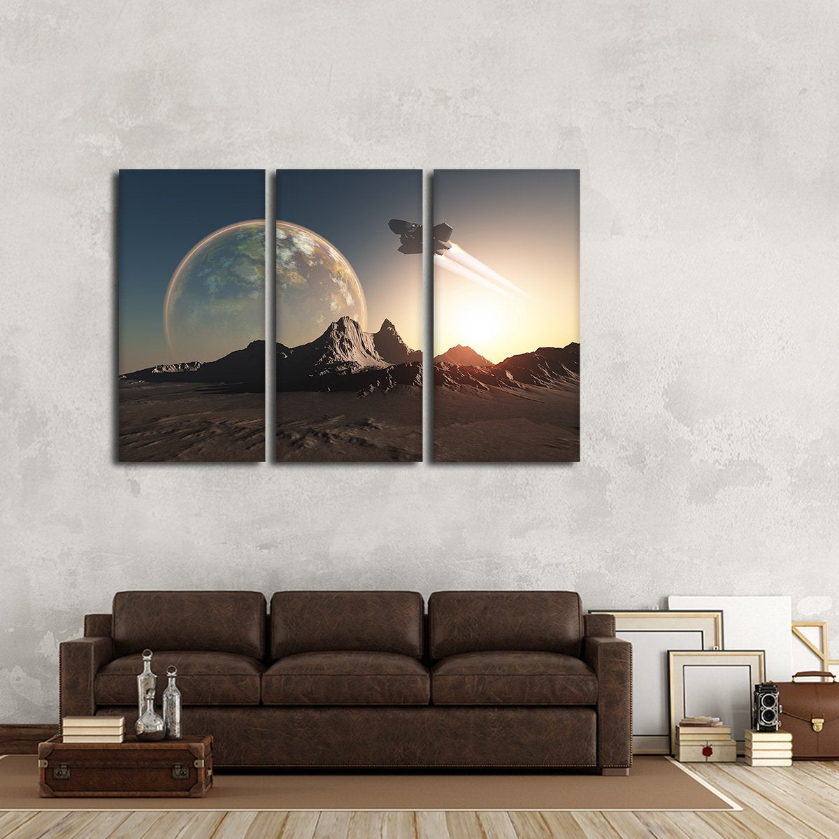 Spacecraft Multi Panel Canvas Wall Art