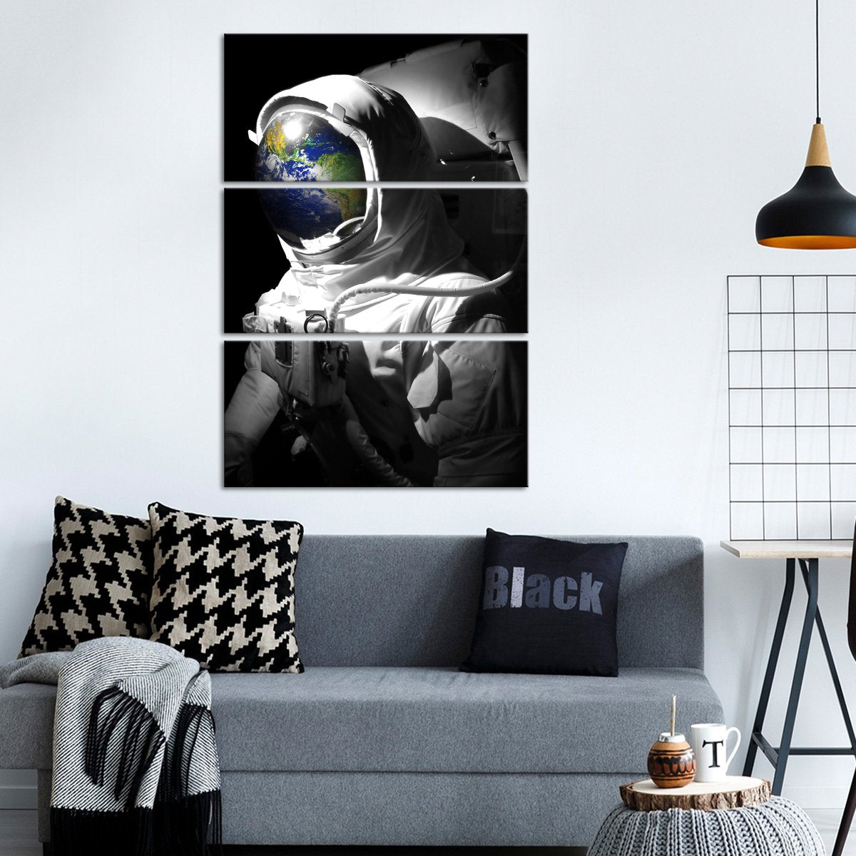 Spaceman Pop Multi Panel Canvas Wall Art