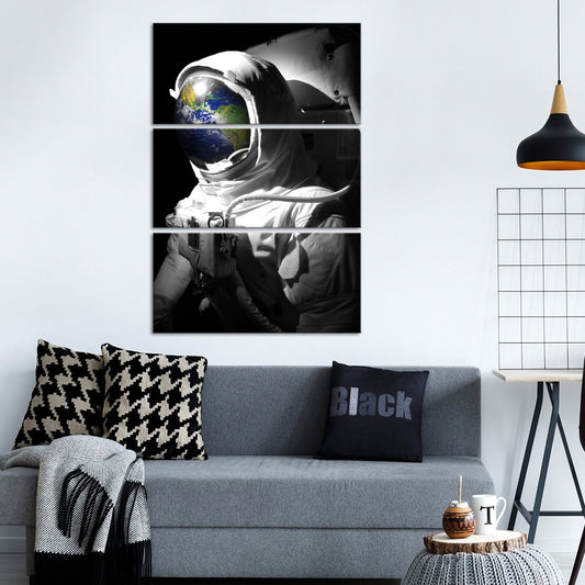 Spaceman Pop Multi Panel Canvas Wall Art