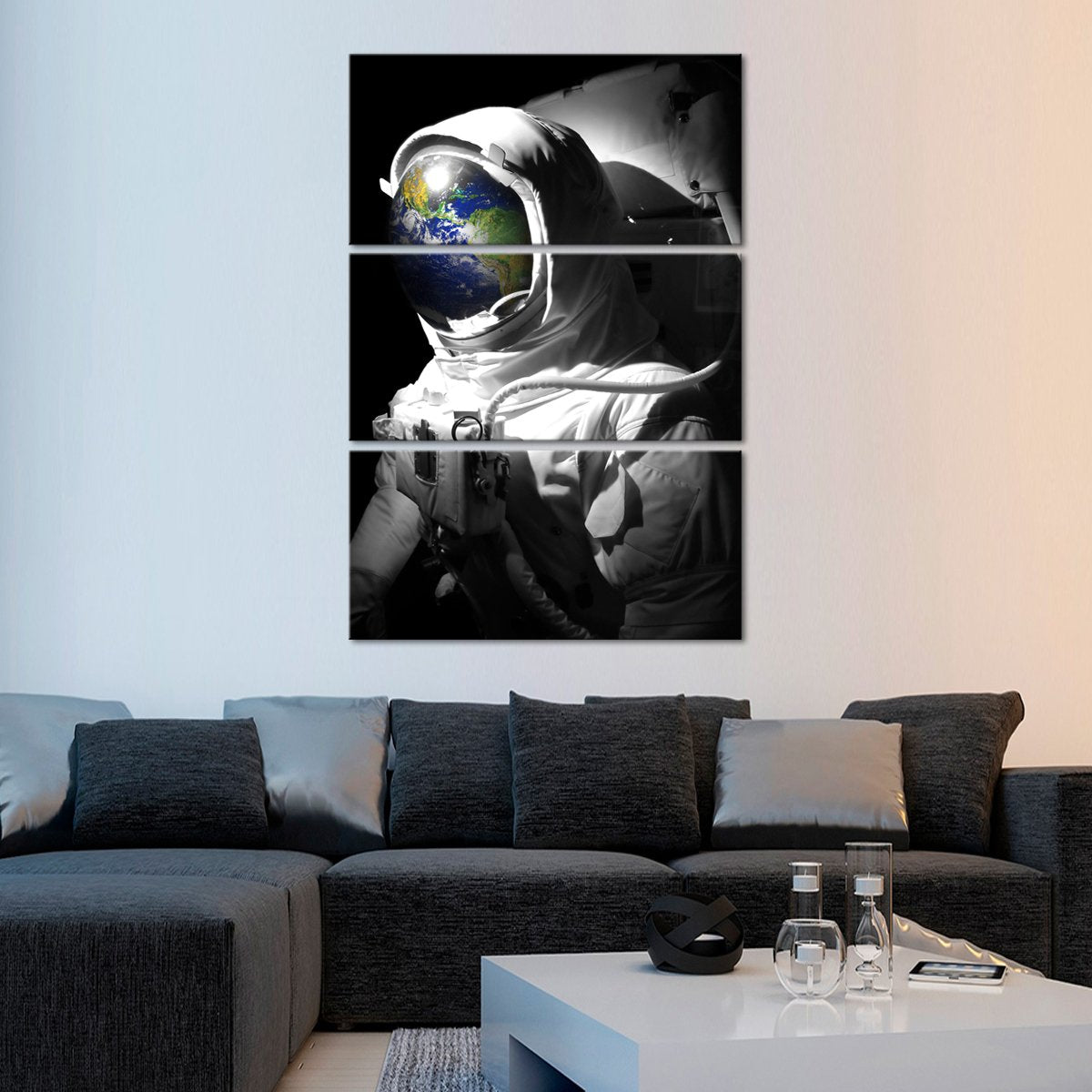 Spaceman Pop Multi Panel Canvas Wall Art
