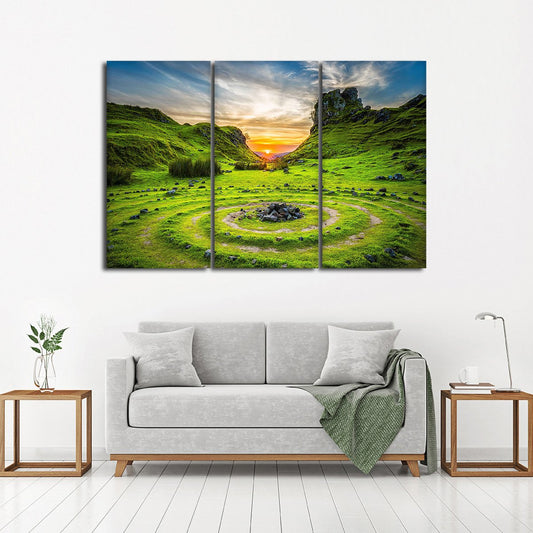 Spinning Nature Multi Panel Canvas Wall Art