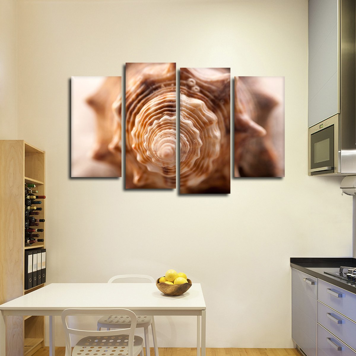Spiral Shell Multi Panel Canvas Wall Art