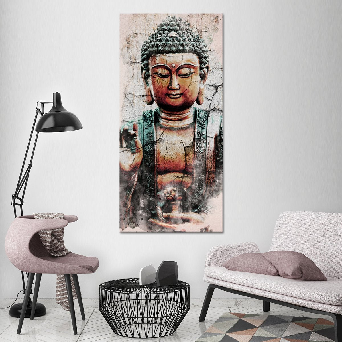 Spiritual Mountain Climber Multi Panel Canvas Wall Art