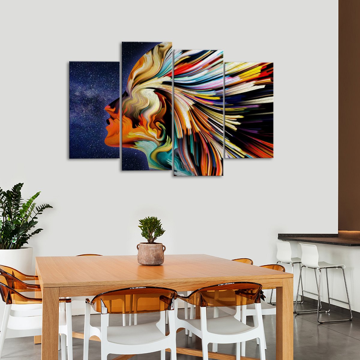 Star Profile Multi Panel Canvas Wall Art