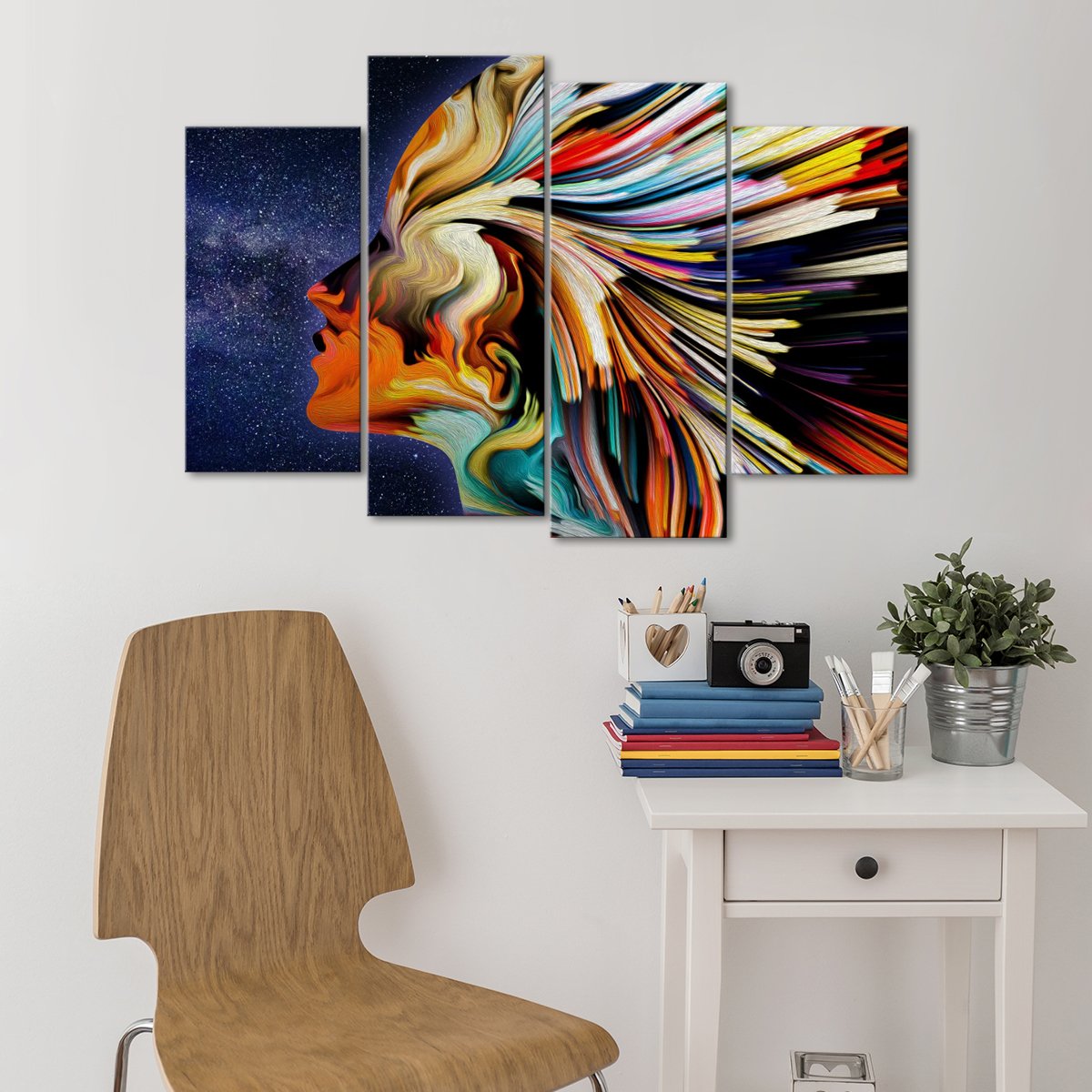 Star Profile Multi Panel Canvas Wall Art