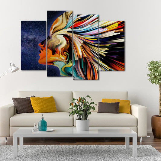 Star Profile Multi Panel Canvas Wall Art