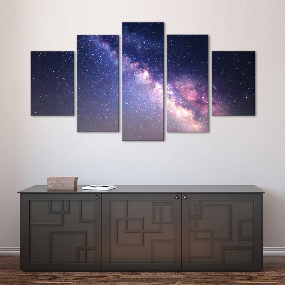 Starry Night Milky Way Multi Panel Canvas Wall Art