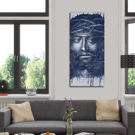 Jesus Graffiti Multi Panel Canvas Wall Art