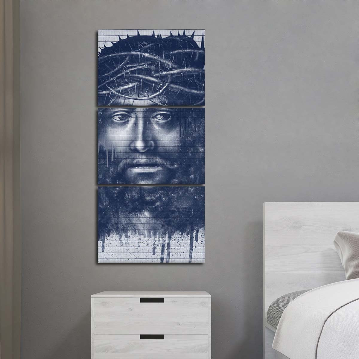 Jesus Graffiti Multi Panel Canvas Wall Art