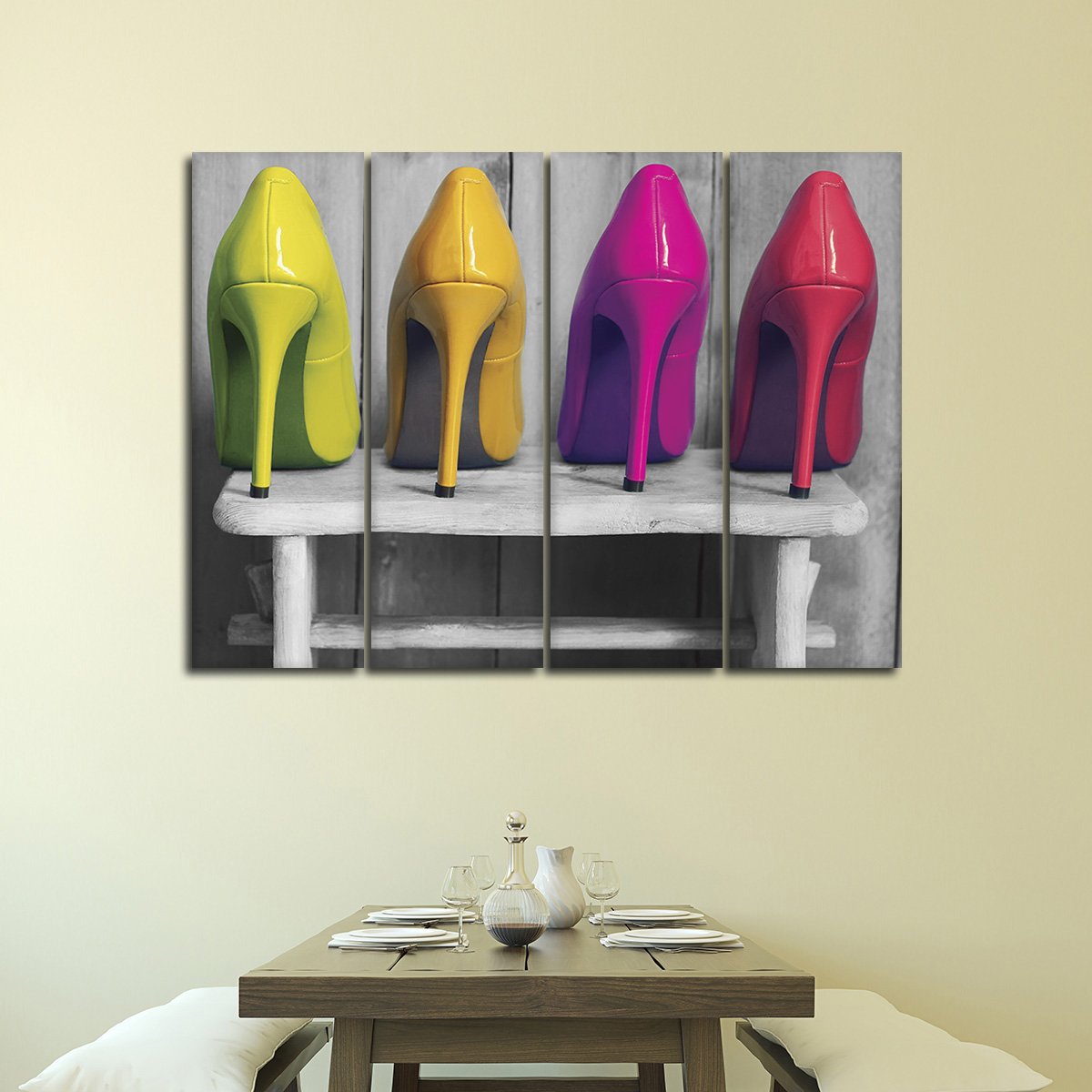 Stilleto Pop Multi Panel Canvas Wall Art