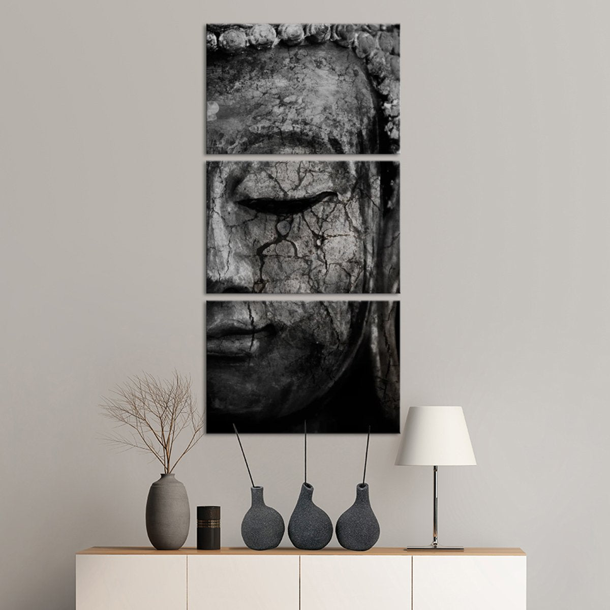 Stone Tides Of Tranquility Multi Panel Canvas Wall Art