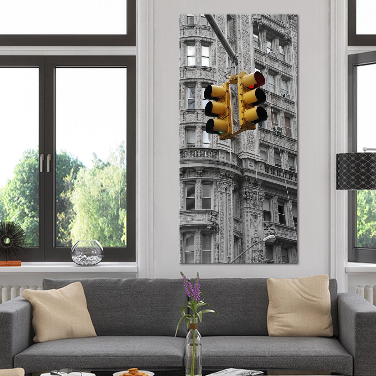 Street Light Multi Panel Canvas Wall Art