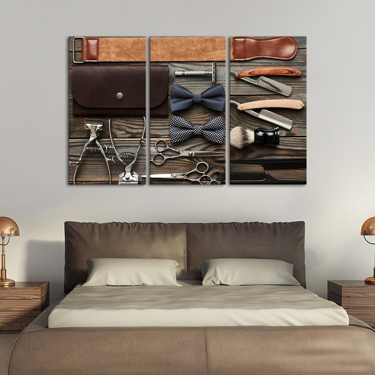 Style Shave Shine Multi Panel Canvas Wall Art