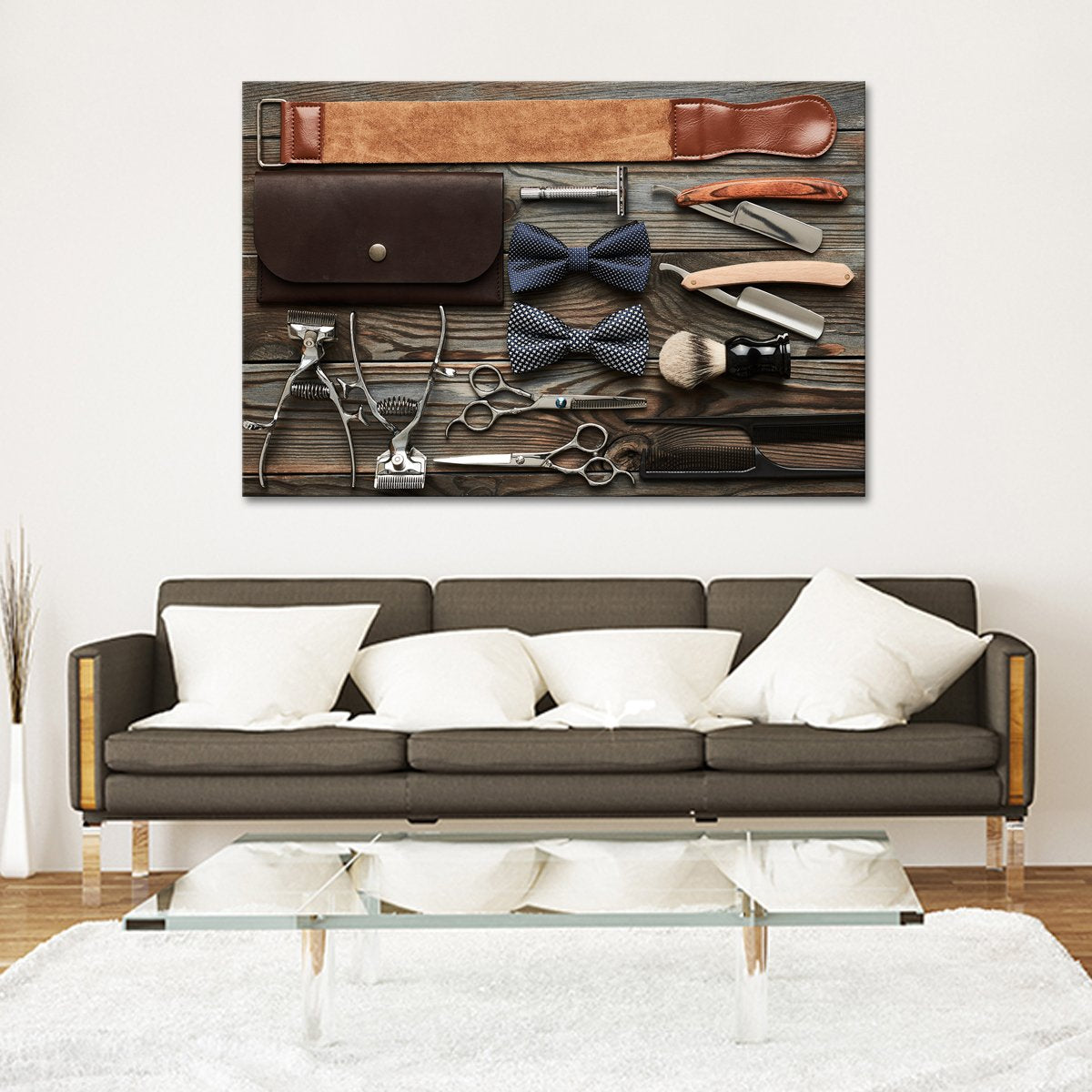Style Shave Shine Multi Panel Canvas Wall Art