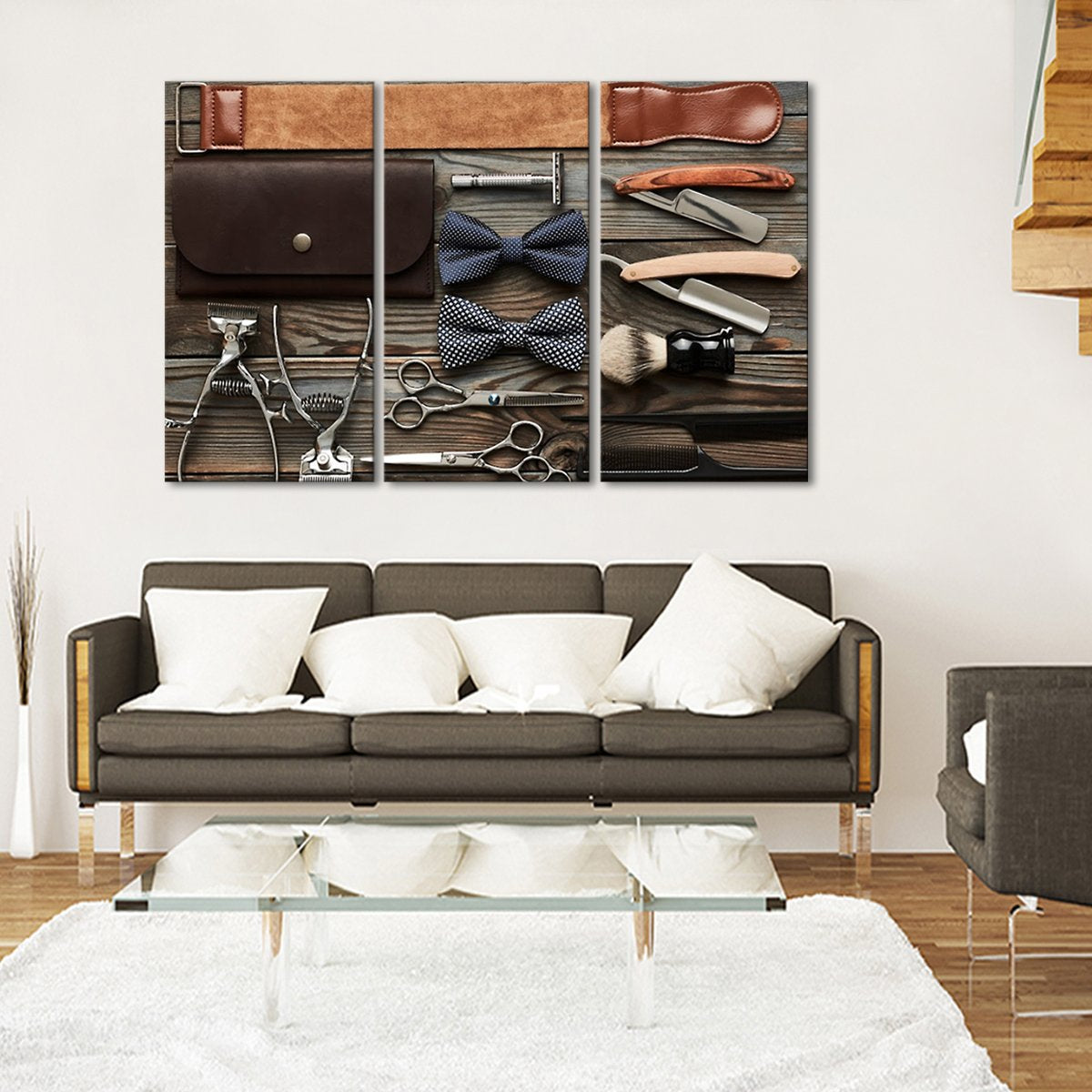 Style Shave Shine Multi Panel Canvas Wall Art