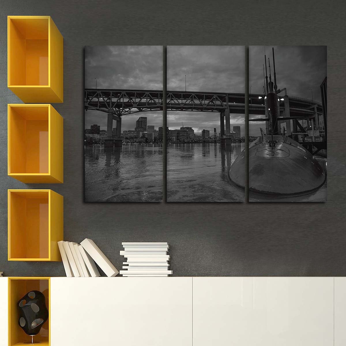 Submarine Multi Panel Canvas Wall Art