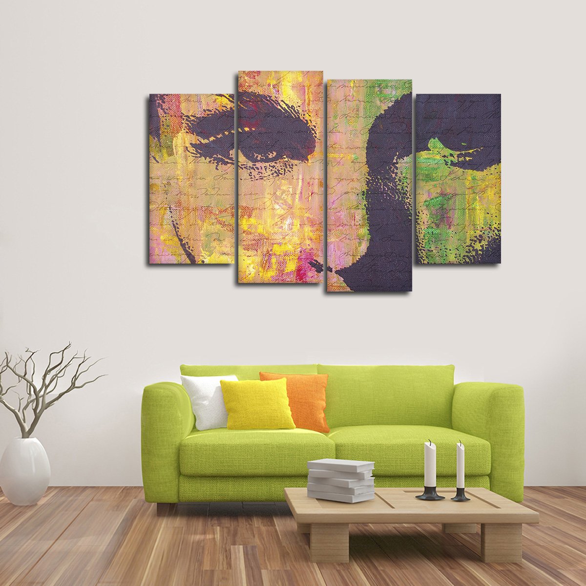 Sultry Look Multi Panel Canvas Wall Art