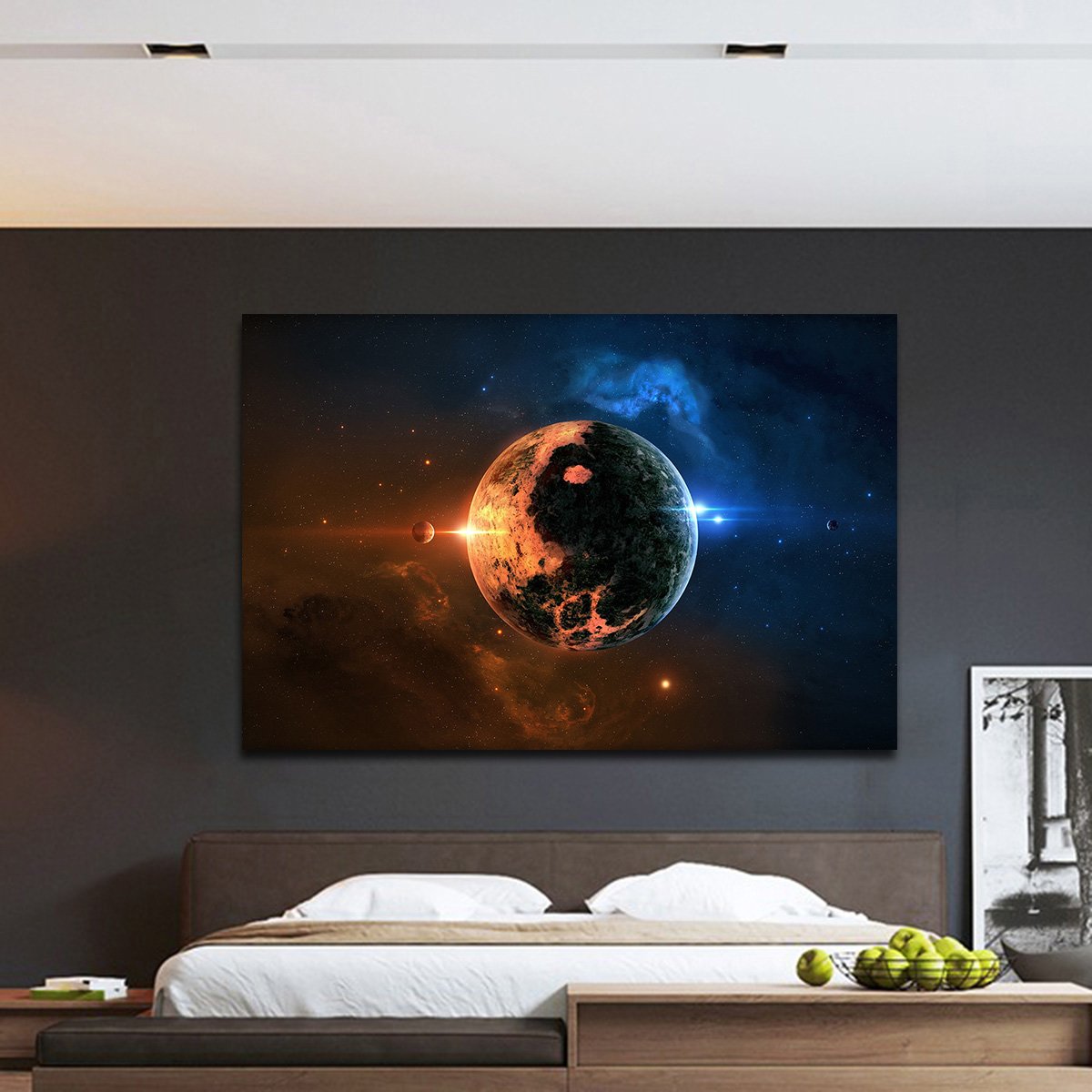 Sun and Moon Yin Yang Multi Panel Canvas Wall Art