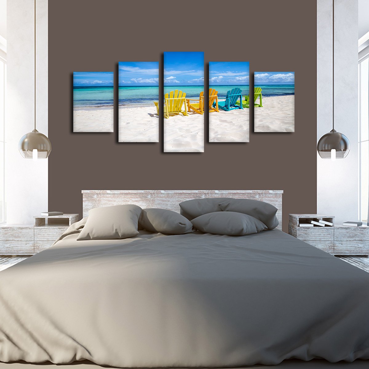 Sun Bathing Multi Panel Canvas Wall Art