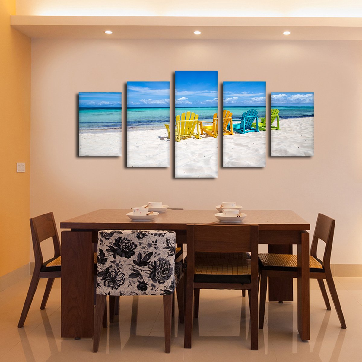 Sun Bathing Multi Panel Canvas Wall Art
