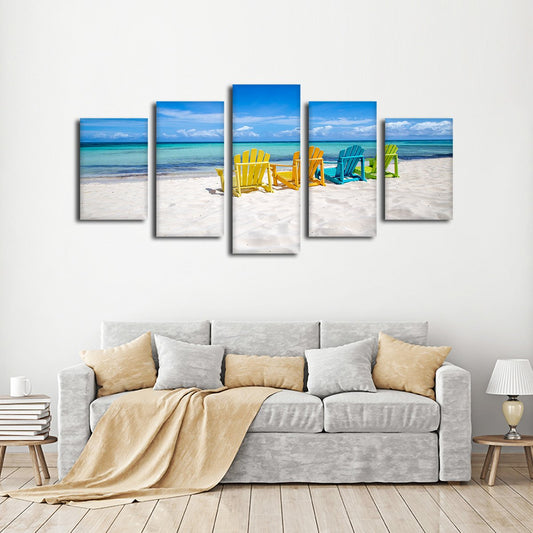 Sun Bathing Multi Panel Canvas Wall Art