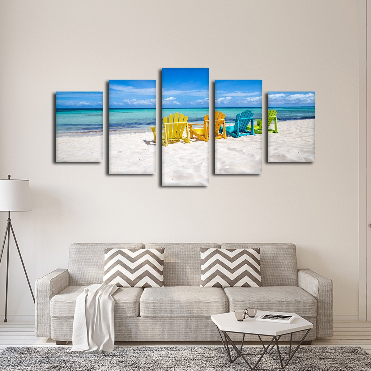 Sun Bathing Multi Panel Canvas Wall Art