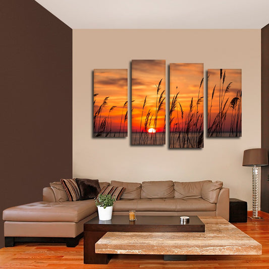 Sunrise By The Bay Multi Panel Canvas Wall Art