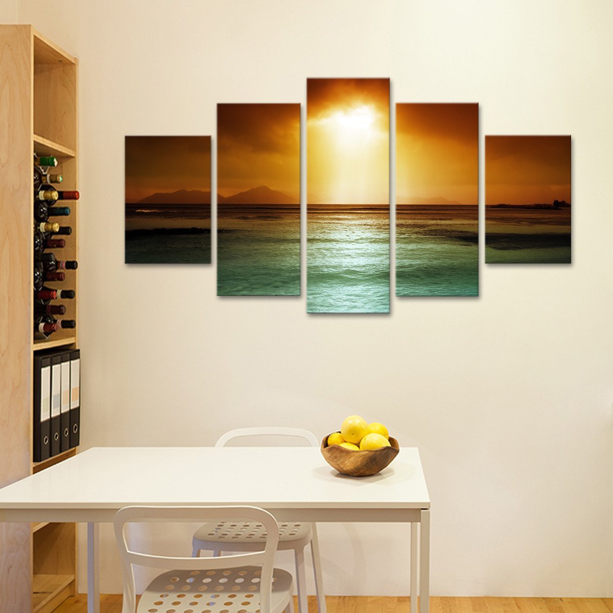 Sunset Glory Multi Panel Canvas Wall Art
