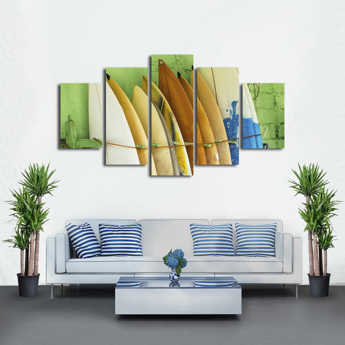 Surf Shop Multi Panel Canvas Wall Art