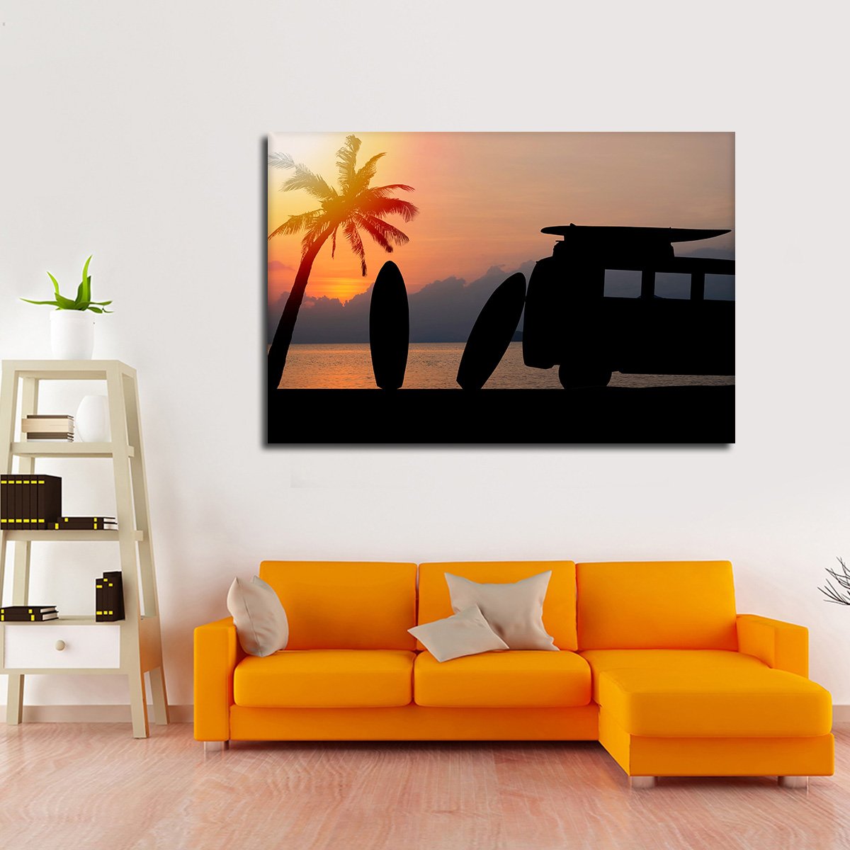 Surfing Road Trip Multi Panel Canvas Wall Art