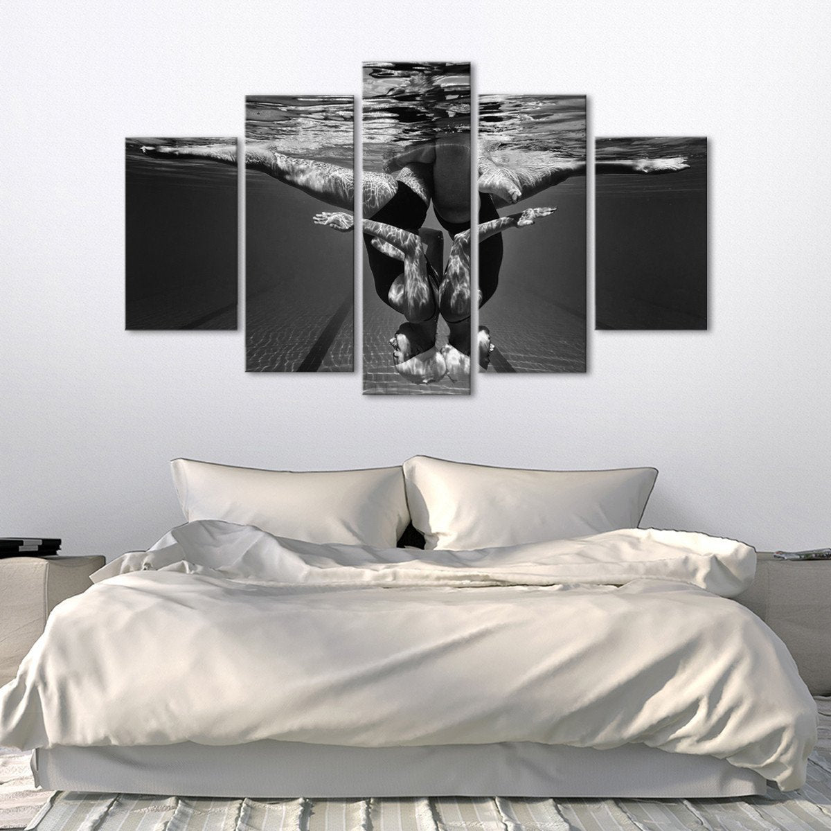 Swim Duet Multi Panel Canvas Wall Art