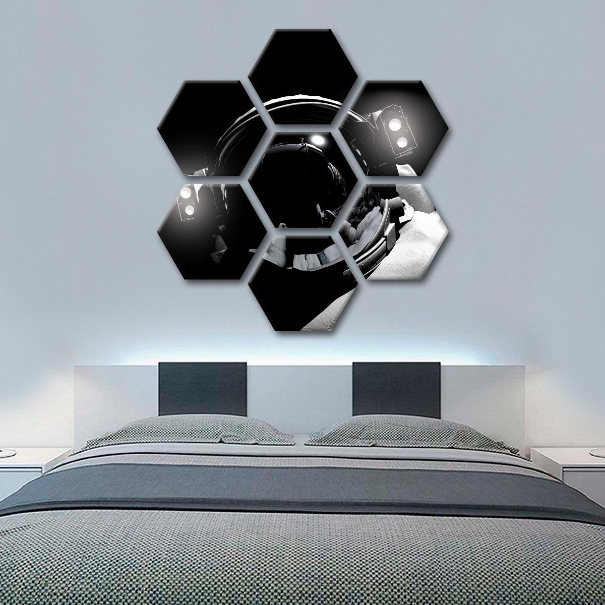 Astronaut Close Up Multi Panel Canvas Wall Art