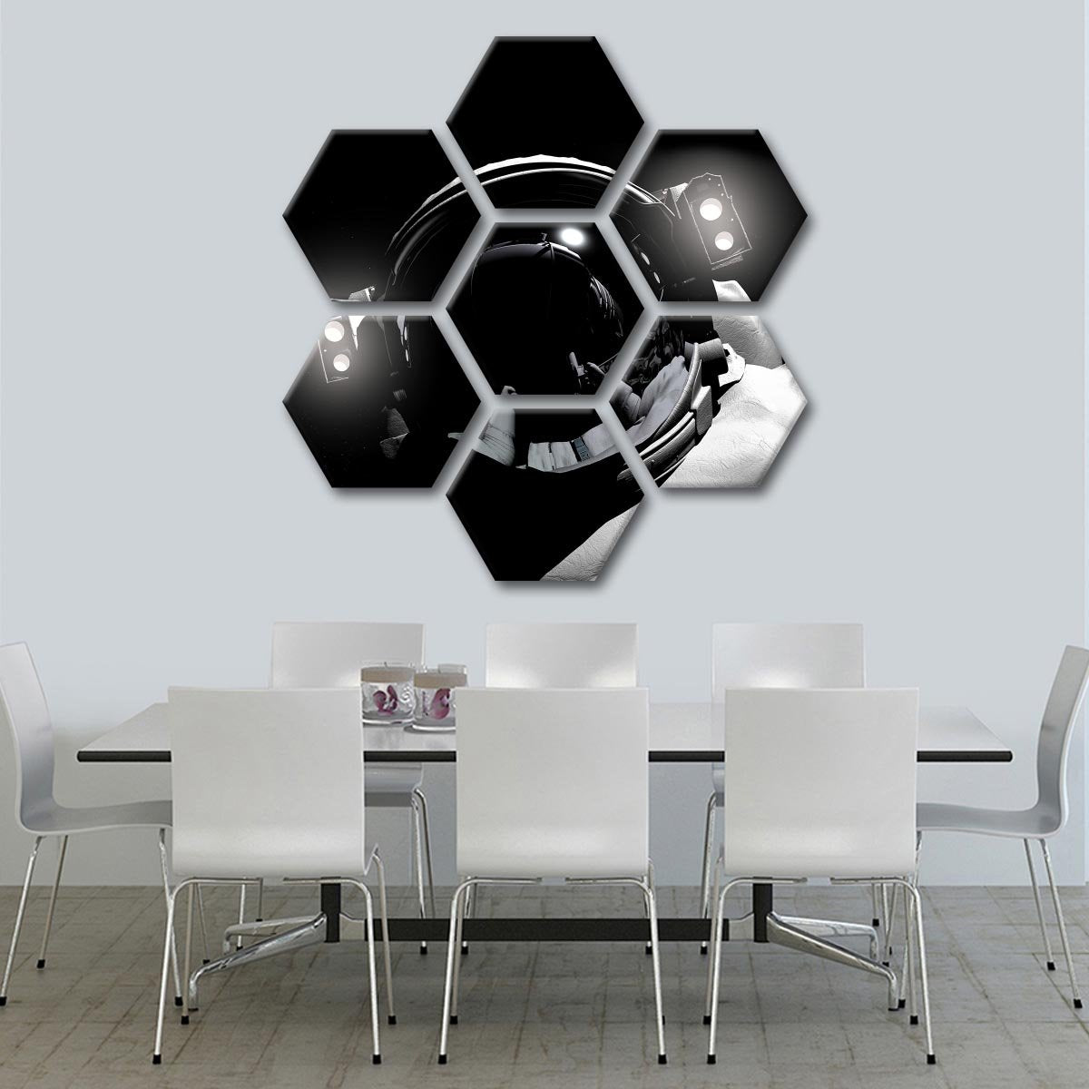 Astronaut Close Up Multi Panel Canvas Wall Art
