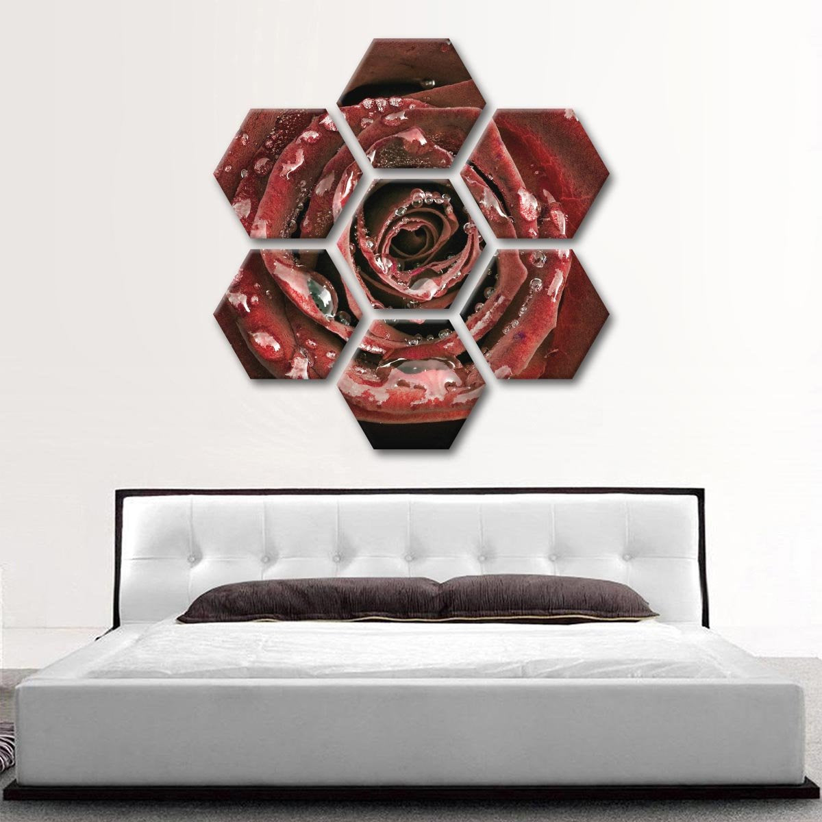 Dewy Rose Multi Panel Canvas Wall Art