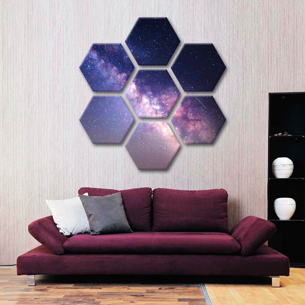 Starry Night Milky Way Multi Panel Canvas Wall Art