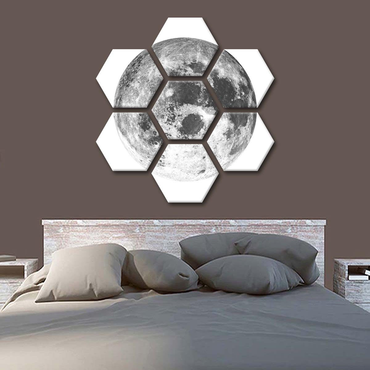 Minimalist Moon Multi Panel Canvas Wall Art