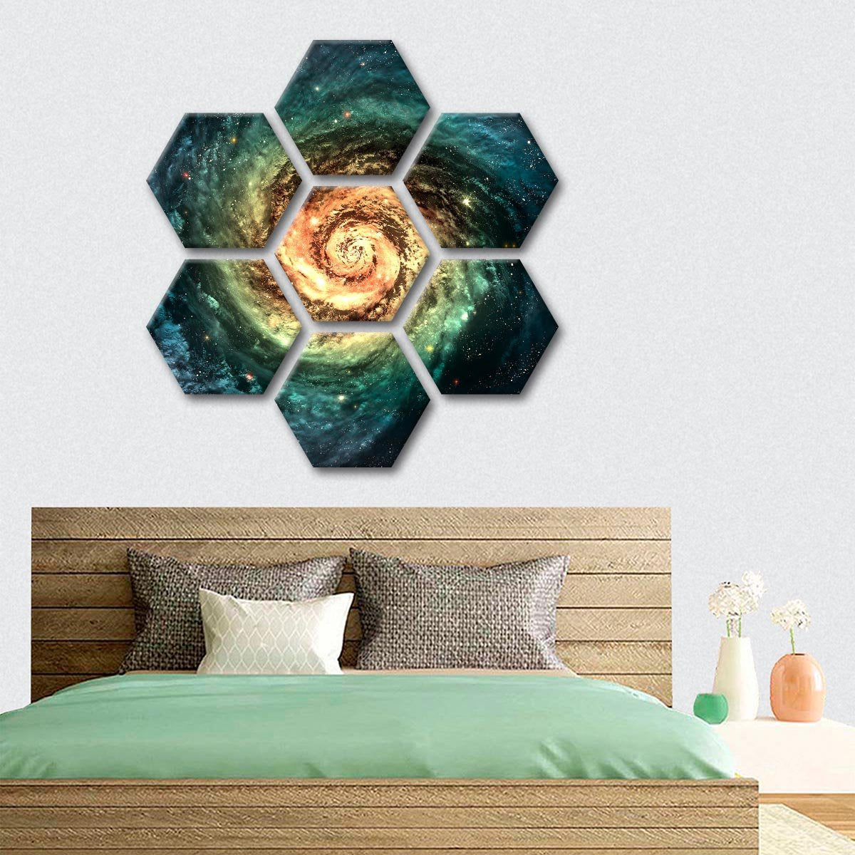 Spiral Galaxy Multi Panel Canvas Wall Art