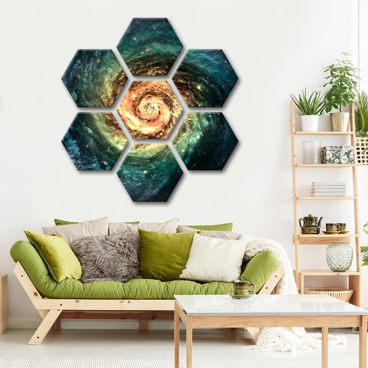 Spiral Galaxy Multi Panel Canvas Wall Art