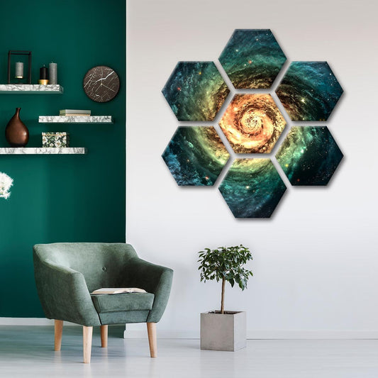 Spiral Galaxy Multi Panel Canvas Wall Art