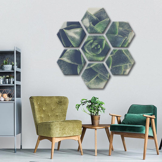 Little Succulent Multi Panel Canvas Wall Art