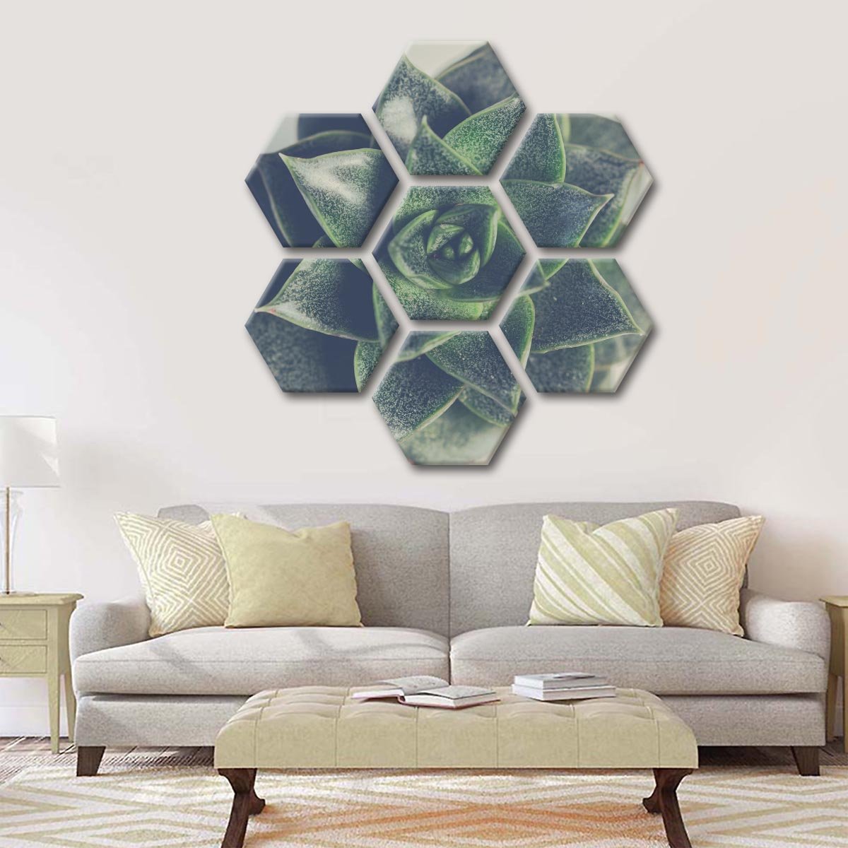 Little Succulent Multi Panel Canvas Wall Art