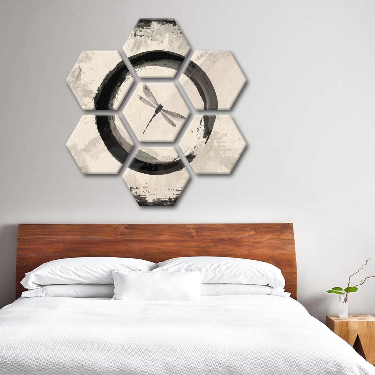 Enso Dragonfly Multi Panel Canvas Wall Art