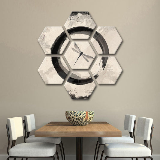 Enso Dragonfly Multi Panel Canvas Wall Art