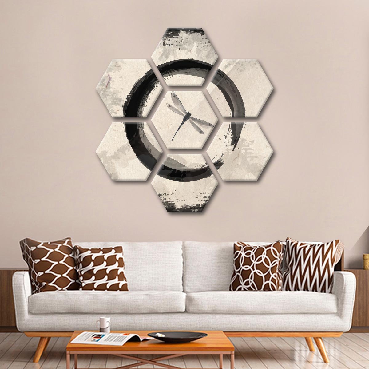 Enso Dragonfly Multi Panel Canvas Wall Art