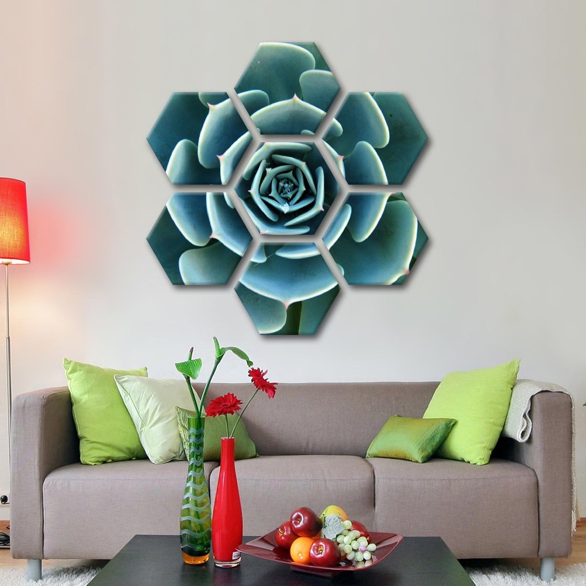 Aloe Succulent Multi Panel Canvas Wall Art