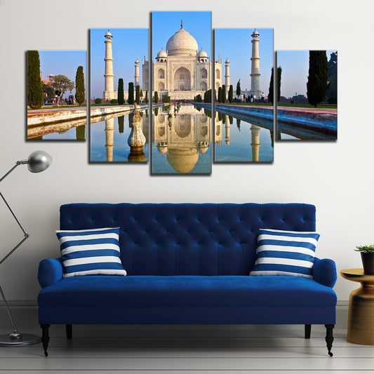 Taj Mahal Multi Panel Canvas Wall Art