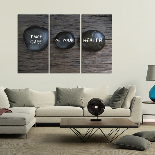 Take Care Of Your Health Multi Panel Canvas Wall Art