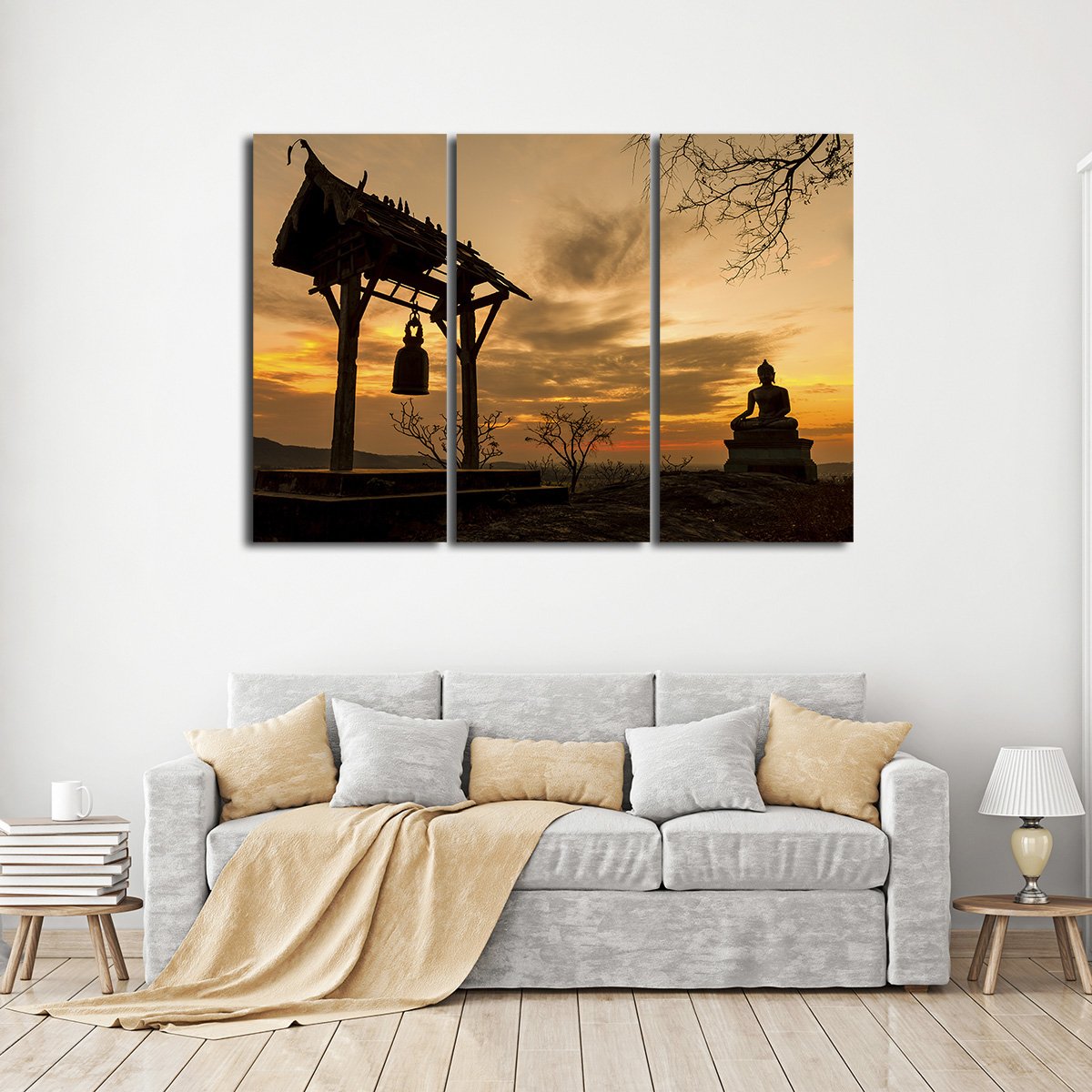 Temple in Saraburi Multi Panel Canvas Wall Art