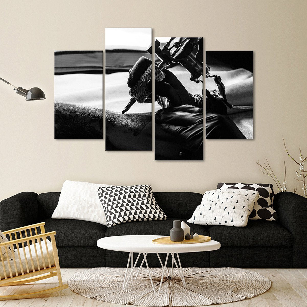 Tattooist Multi Panel Canvas Wall Art
